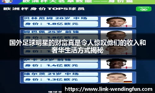 国外足球明星的财富真是令人惊叹他们的收入和奢华生活方式揭秘